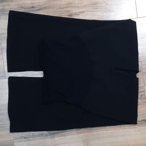 Oh Baby by Motherhood Black Wide Leg Leggings with faux rear pockets Size PS